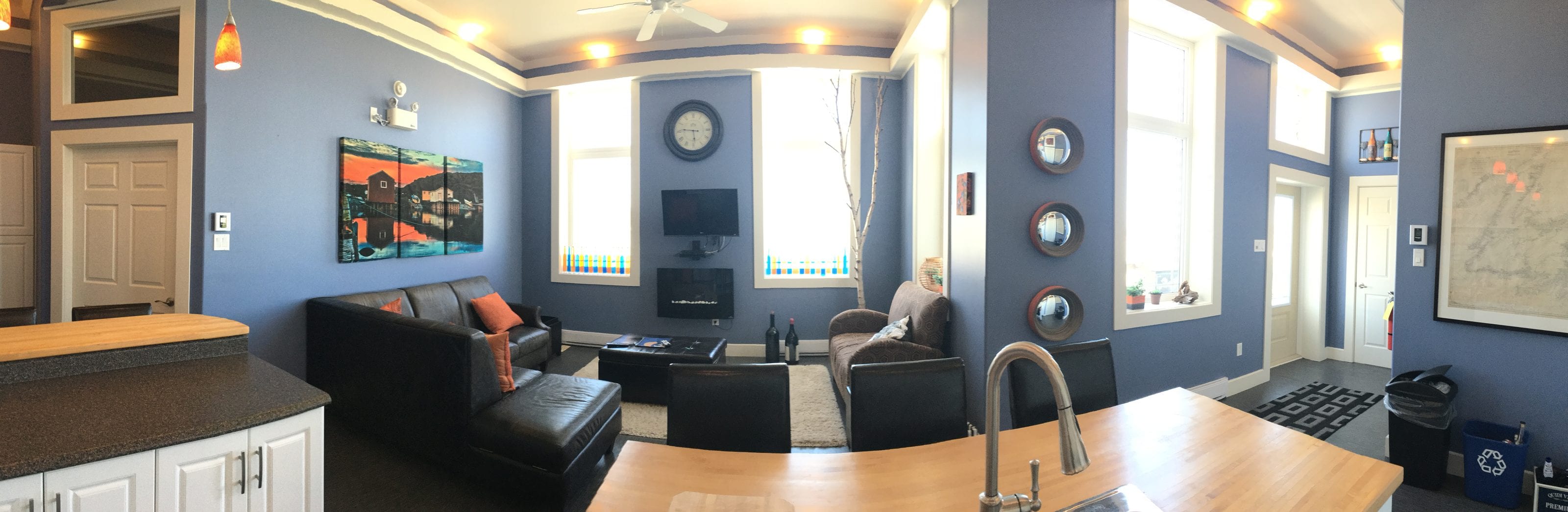 Guest suite inside Great Auk Winery